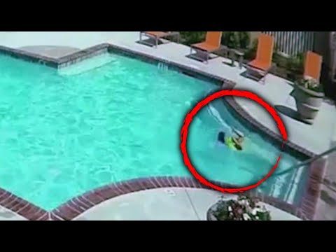 Sister Jumps Into Pool to Rescue 3-Year-Old