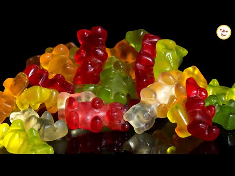 Homemade Gummy Candy/Gummy Bear Recipe without Gelatine by Tiffin Box | Vegan Gummib&auml;rchen with agar