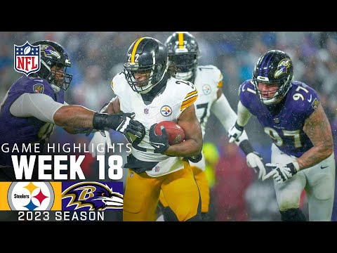 Pittsburgh Steelers vs. Baltimore Ravens | 2023 Week 18 Game Highlights