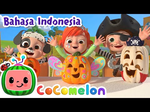 🎃Ladang Labu - Lagu Halloween🎃 | CoComelon Bahasa Indonesia - Lagu Anak Anak | Nursery Rhymes🍉