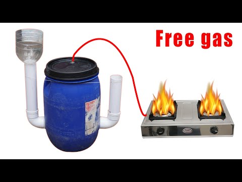 Amazing technology to use free gas from garbage