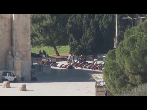 Friday prayers held at Al-Aqsa compound as fighting rages in Gaza Strip