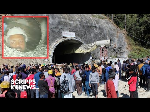 41 construction workers have been trapped for 10 days in Indian tunnel