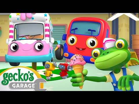 Gecko's Garage - Ice Cream Adventure | Cartoons For Kids | Toddler Fun Learning