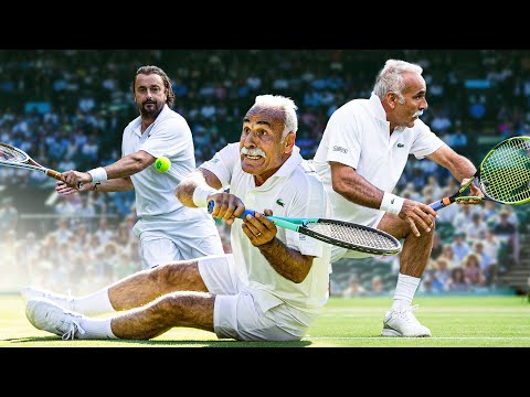 The Least Serious Tennis Match at Wimbledon 🤣 Invitation Doubles feat. Mansour Bahrami