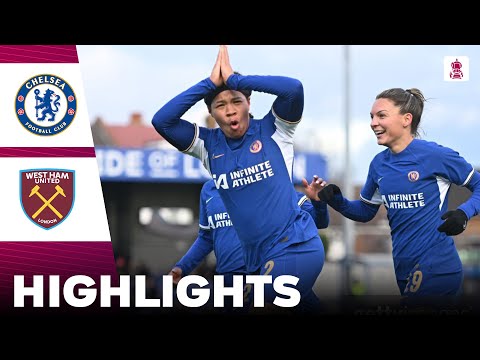 Chelsea vs West Ham United | Highlights | Adobe Women's FA Cup 14-01-2024