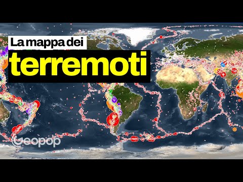 Vi spiego dalla mappa dei terremoti in che zone si verificano maggiormente gli eventi sismici