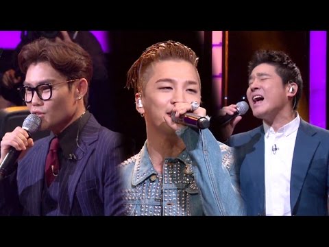 Taeyang &amp;amp; Kim Bum Soo &amp;amp; Lim Chang Jung, singing 'Eyes Nose Lips' 《Fantastic Duo》판타스틱 듀오 EP01