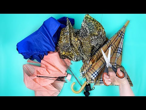 3 NEW IDEAS FROM OLD UMBRELLAS! AMAZING RECYCLING!