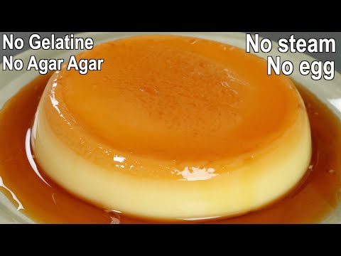 3 Ingredients Eggless Caramel Pudding | Dessert Recipe without Egg