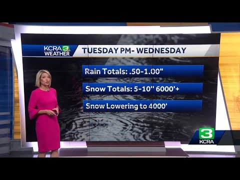 What rain and snow totals can Northern California expect this week?