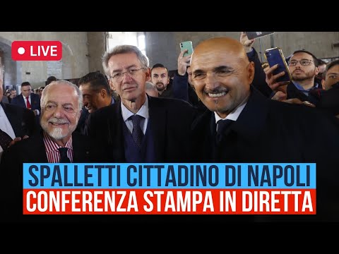 Cittadinanza onoraria Spalletti Napoli 💙 Conferenza stampa LIVE 🔴🎙️