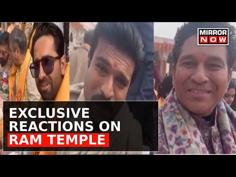 Sachin Tendulkar, Ram Charan, Ayushmann Khurrana Exclusive Reactions On Ram Temple | Top News