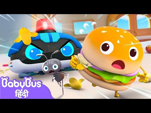 Gandagee Ka Sankat | खाद्य युद्ध एनिमेशन | हिन्दी राइम | Hindi Animation for Kids | BabyBus Hindi