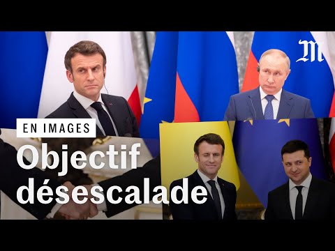 Crise Ukraine-Russie : face &agrave; Poutine, Macron esp&egrave;re &laquo;&nbsp;la d&eacute;sescalade&nbsp;&raquo;