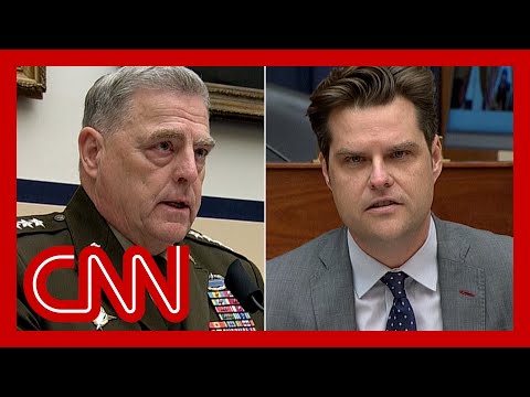 See a General respond to Matt Gaetz about CRT