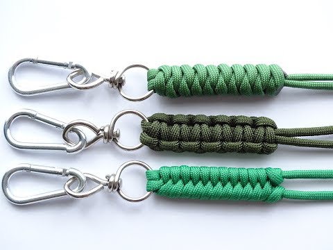 DIY-Top 3 Easiest Paracord &quot;Neck-Knife-Keychain&quot; Lanyard - Cobra-Snake-Fishtail Knot &ndash; CBYS