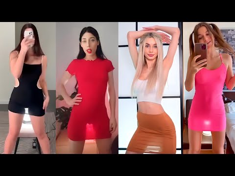 😱Transparent Dress Challenge😱[4K] Girls Without Underwear #18