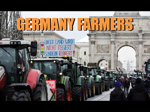 Germany Farmers Protest- New Footage