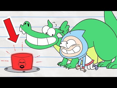 Push the RED Button! | Boy &amp; Dragon | Cartoons for Kids | WildBrain Zoo