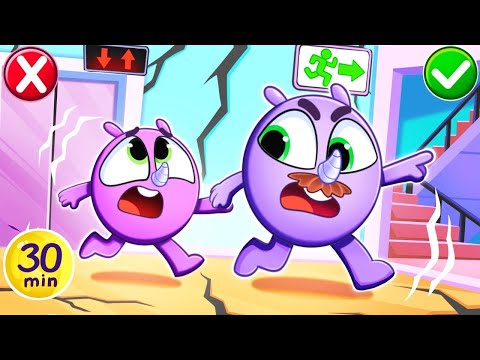 Safe Earthquake song ☝️ | + More Safety Rules Kids Songs 😻🐨🐰🦁 And Nursery Rhymes by Baby Zoo