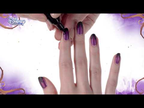 Disney Descendants - Mal Nail Art Tutorial - Official Disney Channel UK HD