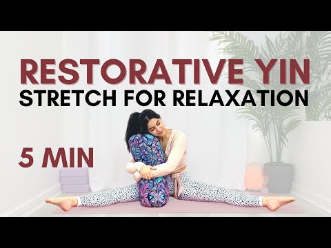 5 Min Restorative Yin Yoga Flow | No-Talking | Day 14 - New Year Challenge