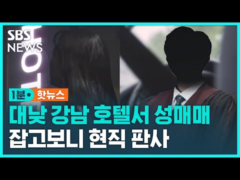 현직 판사, 서울 출장 와서 대낮에 성매매 / SBS / 1분핫뉴스