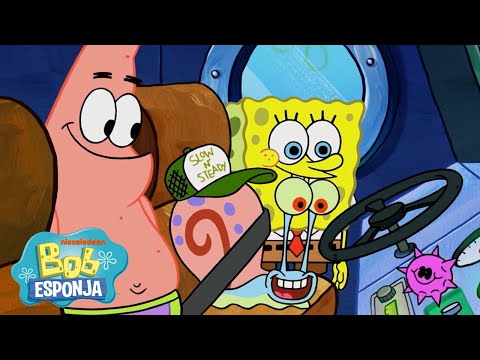 Bob Esponja | &iexcl;Calamardo tiene un nuevo trabajo! 🚌  | Bob Esponja en Espa&ntilde;ol