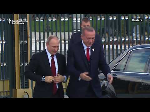 Erdogan Welcomes Putin On Ankara Visit