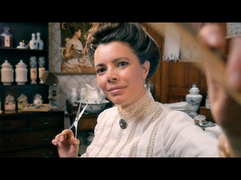 The Hair Parlour | ASMR Roleplay, Edwardian Era (haircut, brushing, shampoo, scalp exam &amp; massage)