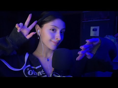 ASMR HAND SOUNDS &amp; HAND MOVEMENTS , INVISIBLE TRIGGERS &amp; LAYERED SOUNDS 🤍 :)