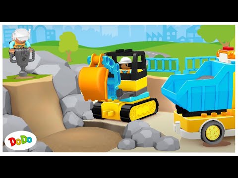 Lego Bagger Video f&uuml;r Kinder ab 1 Jahr | Bagger Kinder | Dodo Kinder Video