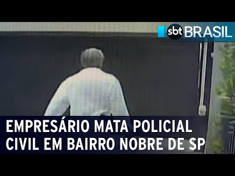 Empres&aacute;rio residente do bairro Jardins em SP mata Policial Civil | SBT Brasil (18/12/23)