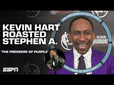 Kevin Hart didn't hesitate to roast Stephen A.'s suit 🤣 | NBA Unplugged with Kevin Hart