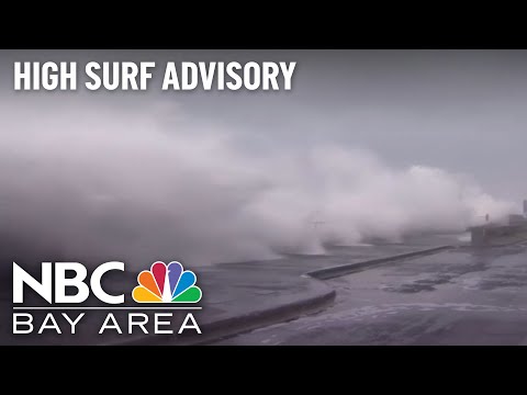 High surf continues to pound Bay Area beaches