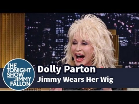 Dolly Parton Makes Jimmy Try on One of Her Wigs