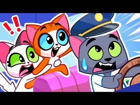 🚘 Are We There Yet Song 🎵 In the Car Stories for Kids by Purr Purr 😻