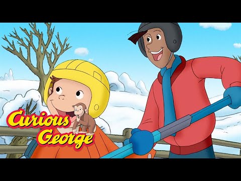 George builds a backyard ice rink  🐵 Curious George 🐵 Kids Cartoon 🐵 Kids Movies