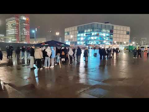 5.01.2024 - Live Full HD (☁️🌦️🌨️ 1 Grad) - Pal&auml;stinenser Kundgebung in Berlin