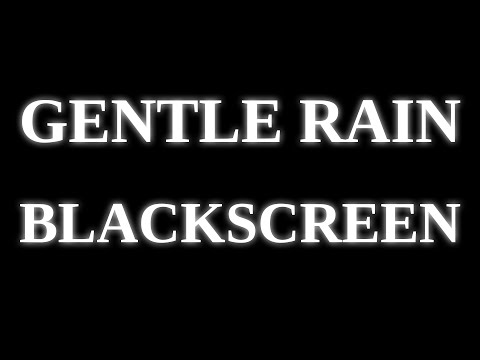 Rain Sounds without Thunderstorms to Fall Asleep, Meditate, Study &amp; Relaxation [BLACK SCREEN]