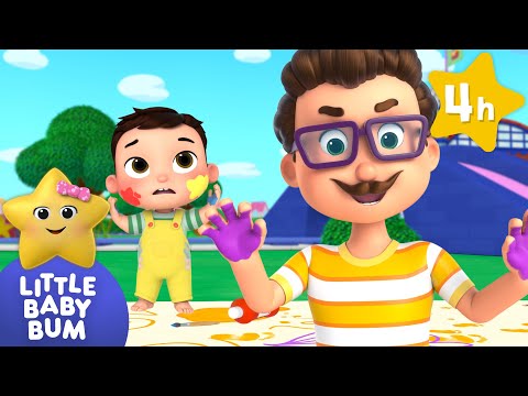 Learn Primary Colors with Baby Max &amp; Mia ⭐ Four Hours of Nursery Rhymes by LittleBabyBum