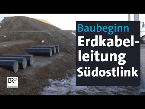 Stromtrasse S&uuml;dostlink: Baubeginn f&uuml;r Erdkabelleitung | Abendschau | BR24