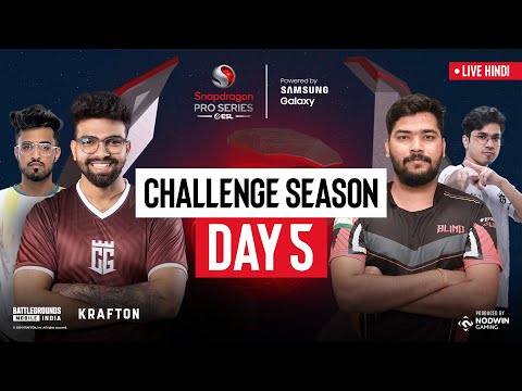 [Hindi] BGMI Challenge Season Day 5 | Snapdragon Pro Series Powered by Samsung Galaxy