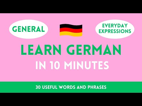 30 useful words and phrases - Everyday Expressions - Learn German vocabulary in 10 minutes