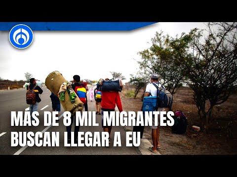 Contin&uacute;a avanzando la caravana de migrantes desde Tapachula, Chiapas