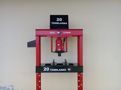 Como hacer una prensa hidr&aacute;ulica 20 ton. parte 2 /Hydraulic press machine.