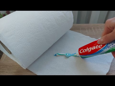 Squeeze the toothpaste onto kitchen paper: You'll regret not knowing this before 😲