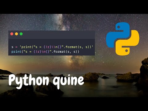 Writing a quine in Python ?