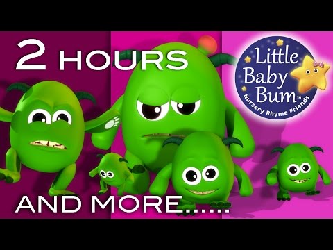 Five Little Monsters | 2 Hours of LittleBabyBum - Nursery Rhymes for Babies! ABCs and 123s